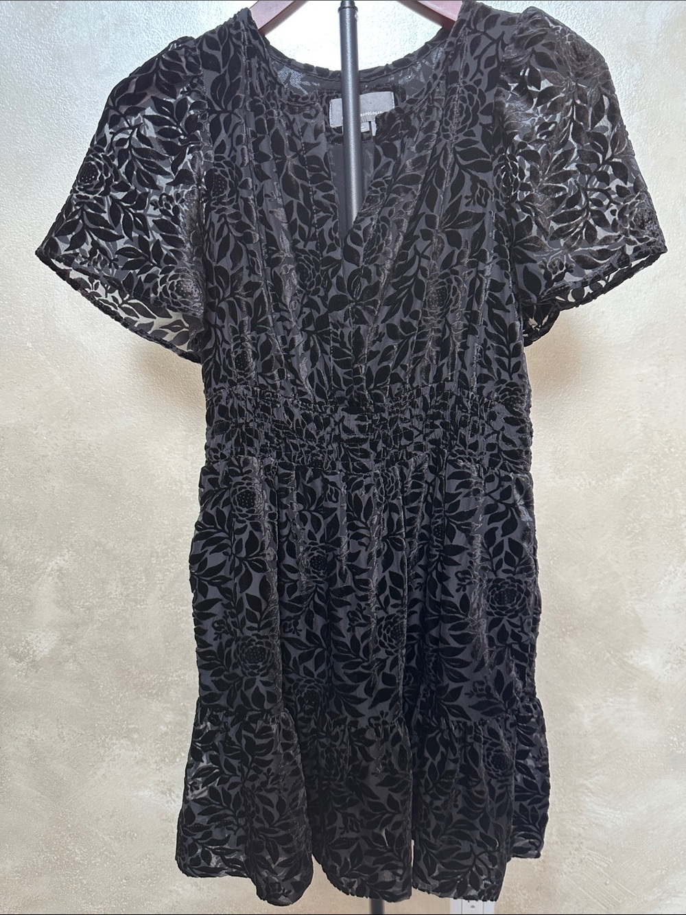Anthropologie Somerset Velvet Midi Dress sz small
